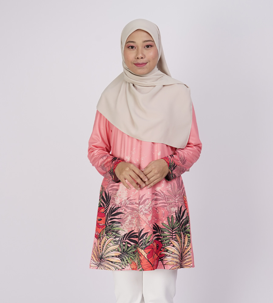TROPIKA EDITION Pink | Inaya Muslimah Women Clothing Online Shop