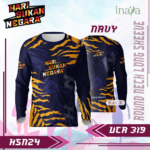 Tiger Roundneck Long Sleeve Navy