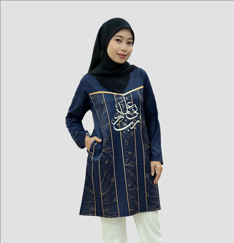 Za'Ba Muslimah Navy - Image 2