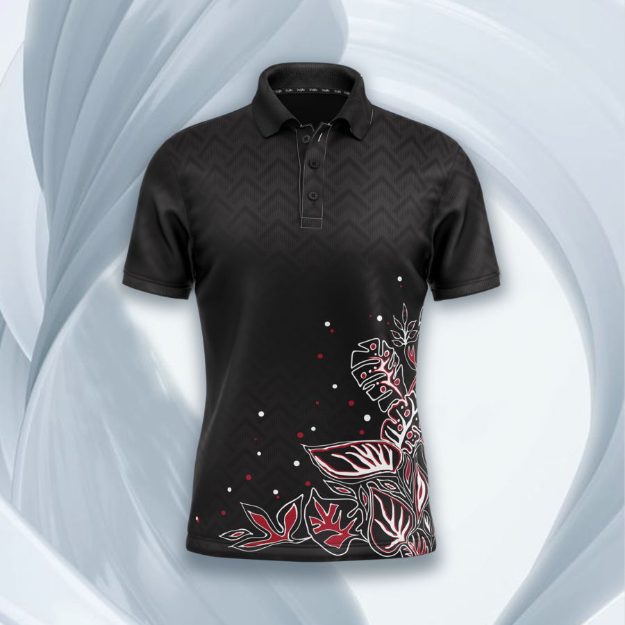 Kaira Polo Men Batik Series Black - Image 8