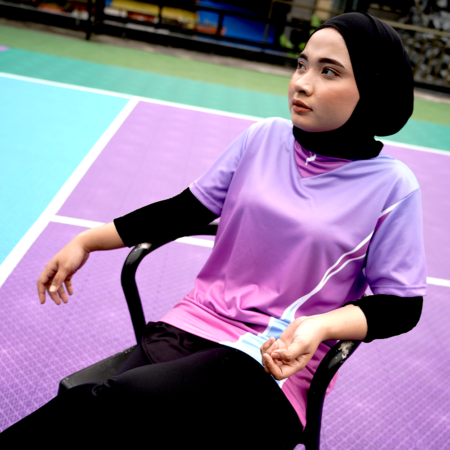 Maika V-Neck NFL Blue Pink
