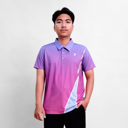 Maika Polo Men Shirt Blue Pink