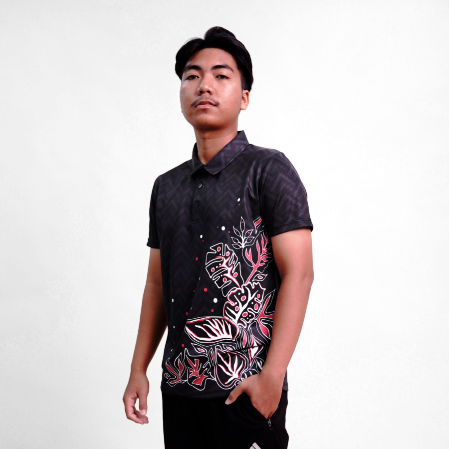 Kaira Polo Men Batik Series Black