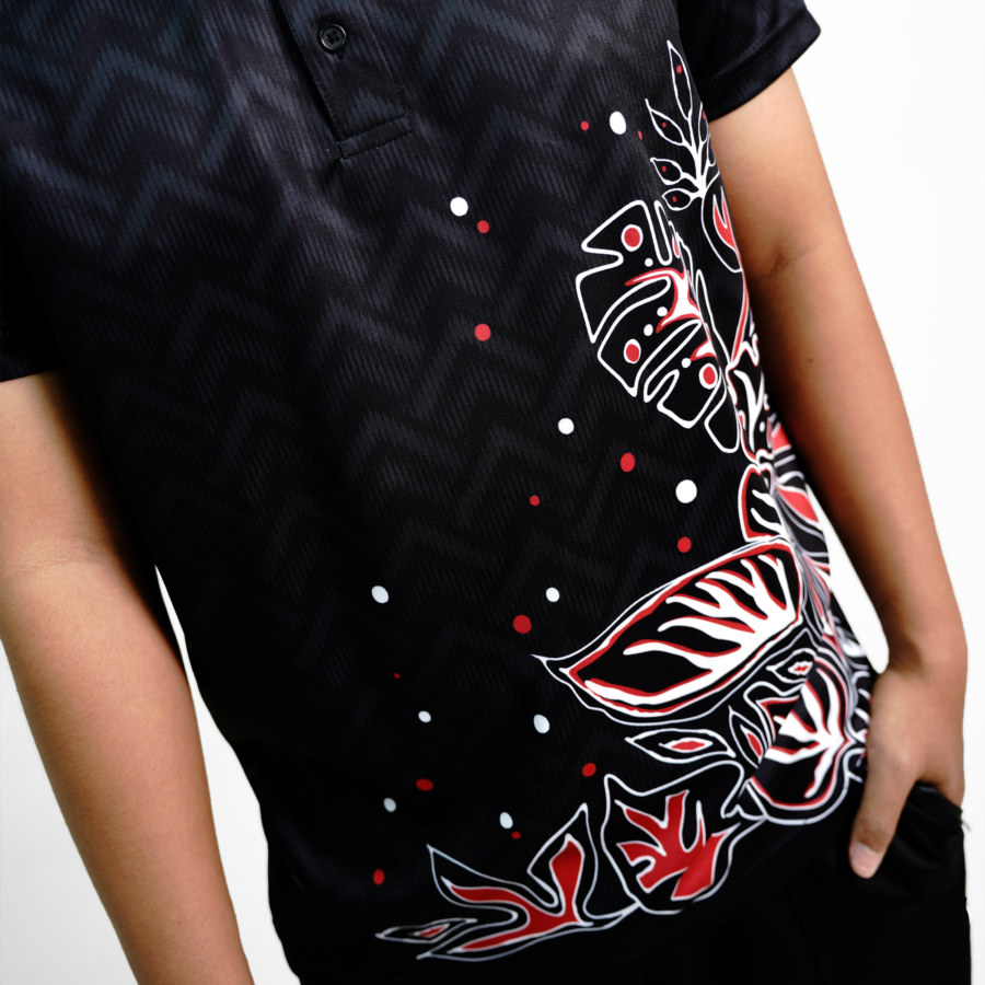 Kaira Polo Men Batik Series Black - Image 5