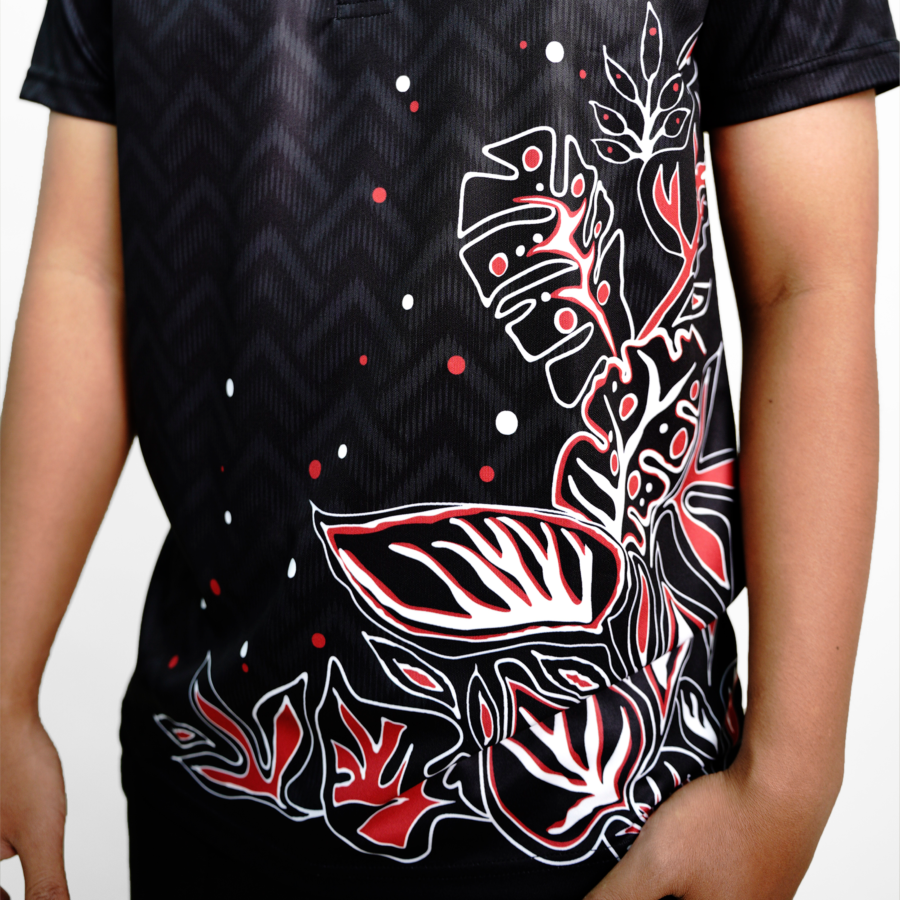 Kaira Polo Men Batik Series Black - Image 6