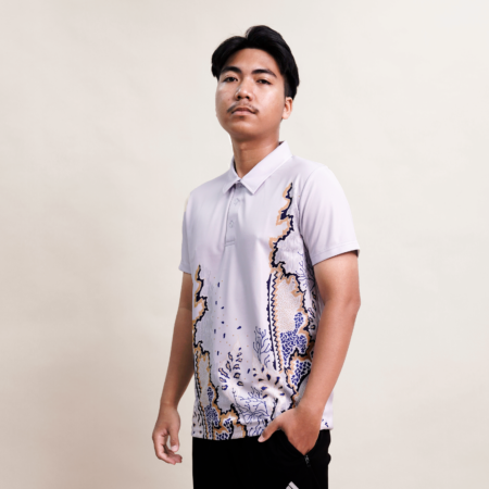 Bayu Polo Men Batik Series Grey