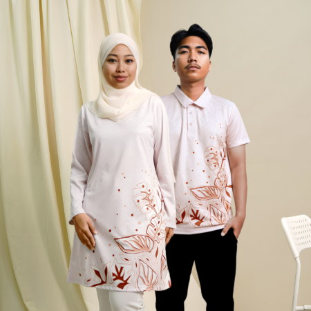 Kaira Muslimah Batik Series Peach