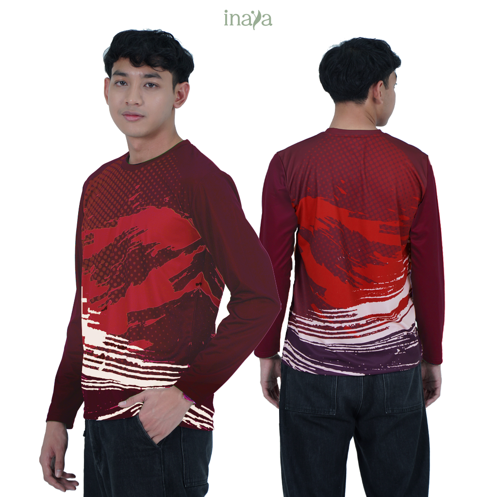 Emara Couple Set Long Sleeve Burgundy