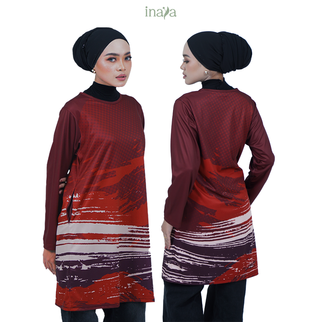 Emara Couple Set Muslimah Burgundy