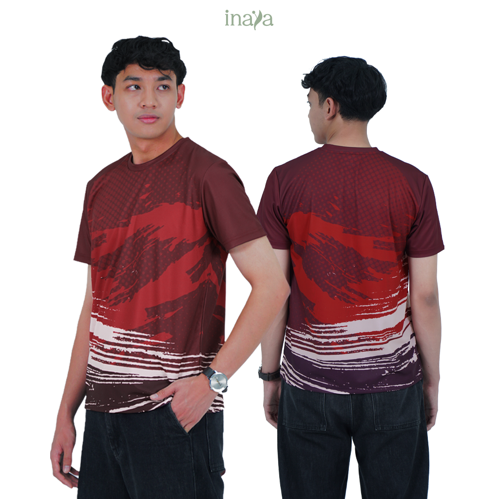 Emara Couple Set Short Sleeve Burgundy