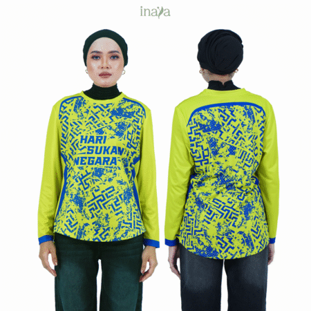 KAIA Active Couple Set Woman Curve Greenly Yellow