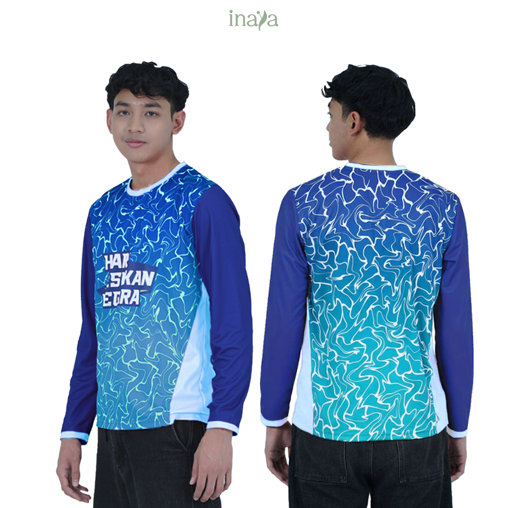 NOA Couple Set Edition Round Neck Long Sleeve Blue