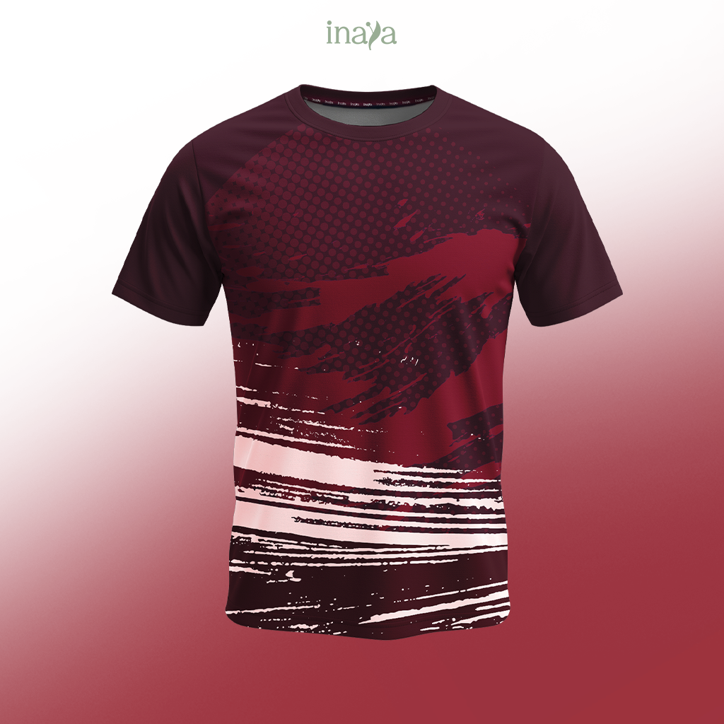 Emara Couple Set Short Sleeve Burgundy
