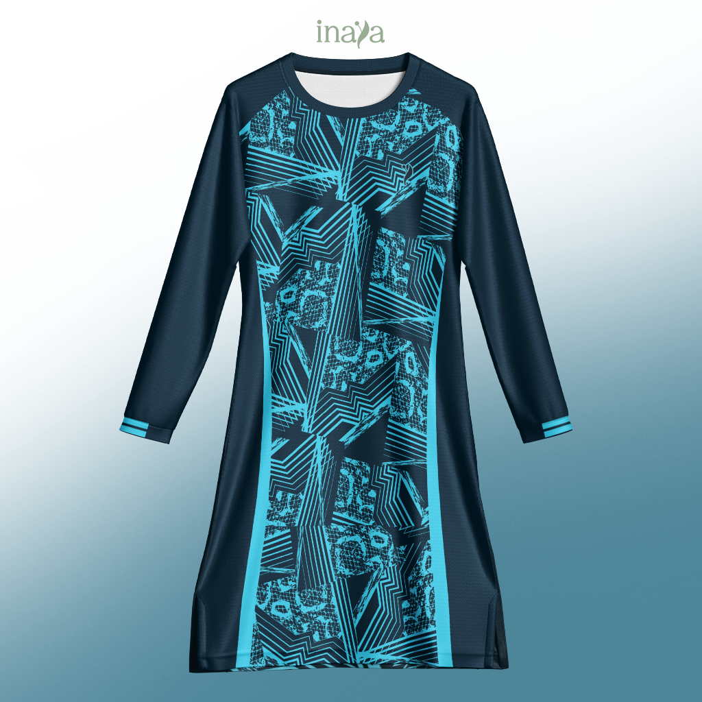 TERRA Sport Wear Couple Set Muslimah Teal Blue