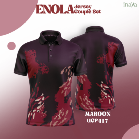 ENOLA Inaya Couple Set Polo Short Sleeve MAROON