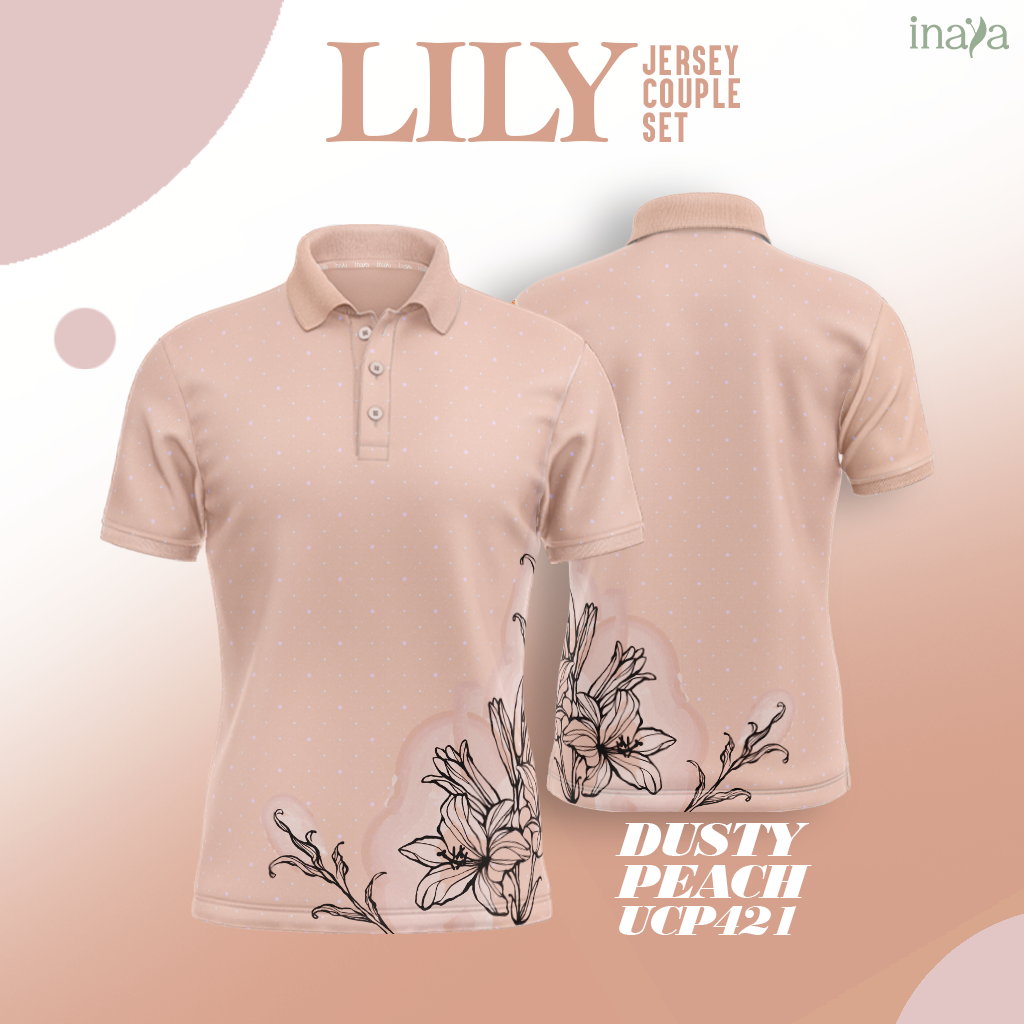 LILY Inaya Couple Set Polo Short Sleeve DUSTY PEACH