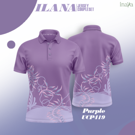 ILANA Inaya Couple Set Polo Short Sleeve PURPLE