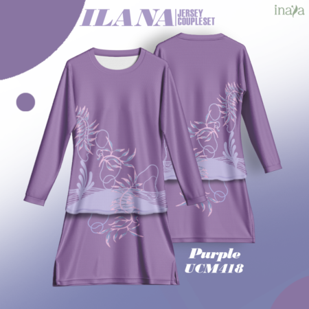ILANA Inaya Couple Set Muslimah PURPLE
