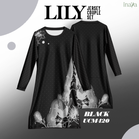 LILY Inaya Couple Set Muslimah BLACK