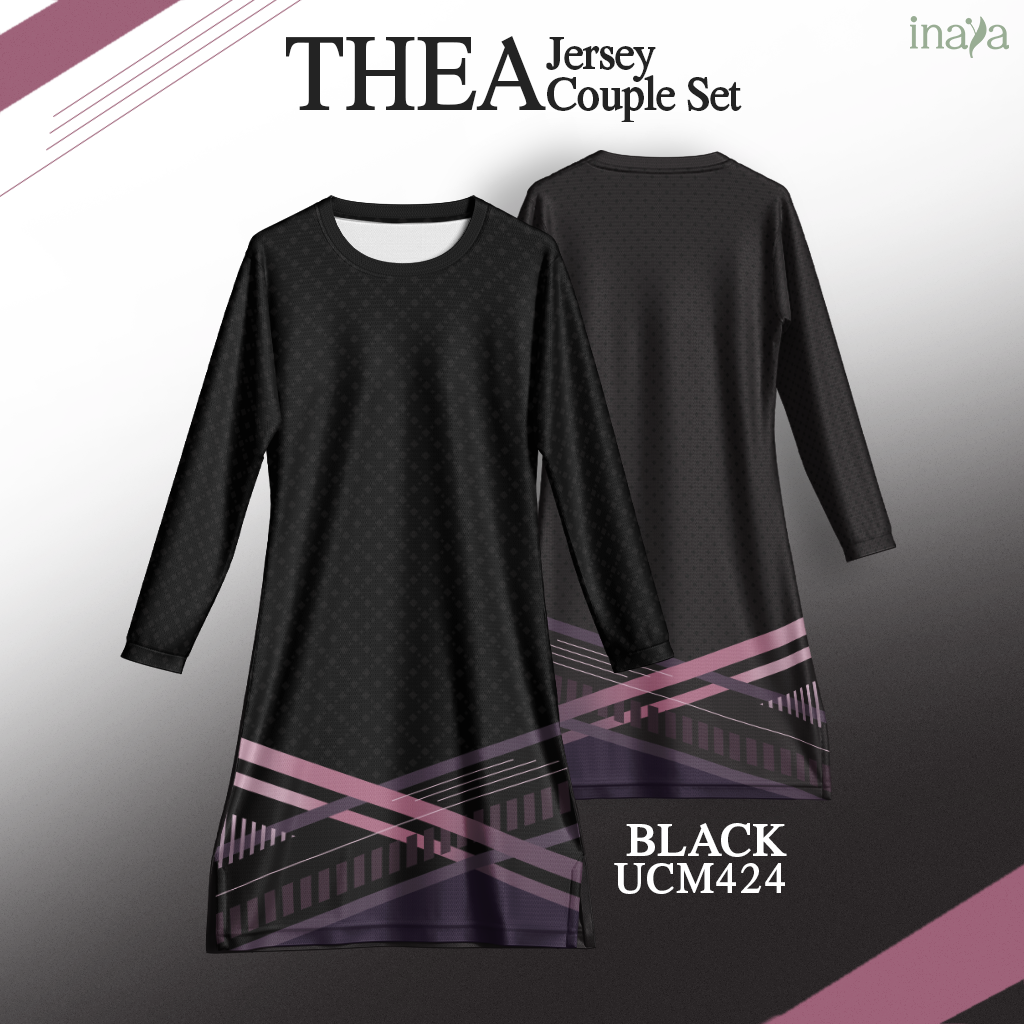 THEA Inaya Couple Set Muslimah BLACK