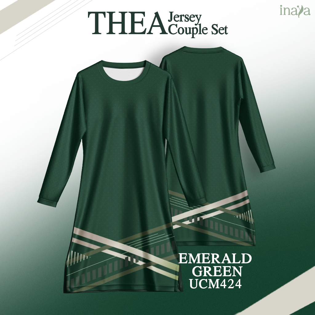 THEA Inaya Couple Set Muslimah EMERALD GREEN