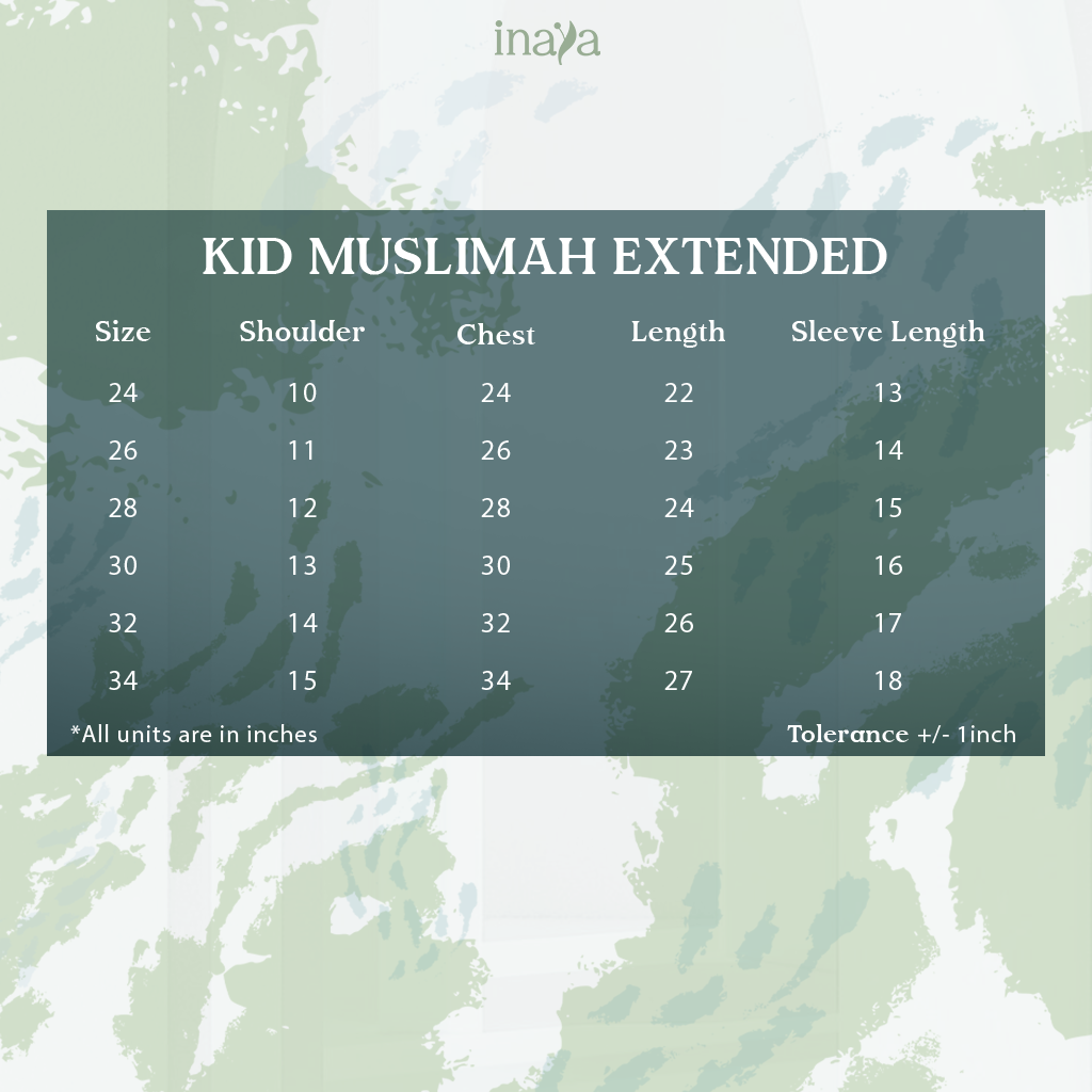 ENOLA Kid Set Round Neck Muslimah Blouse Maroon - Image 3