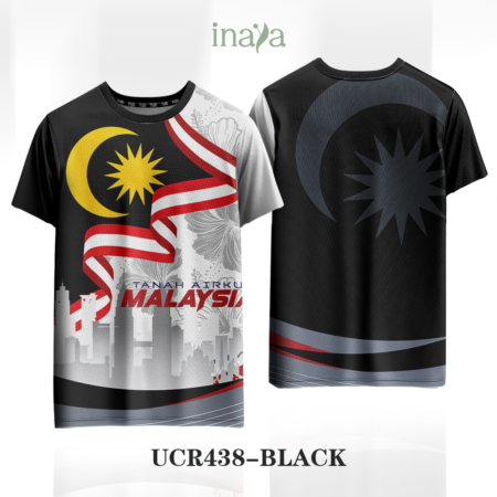 Merdeka Edition Wirawan Black Round Neck Short Sleeve