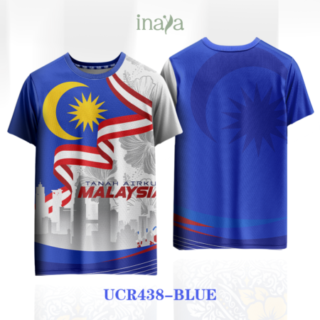 Merdeka Edition Wirawan Blue Round Neck Short Sleeve