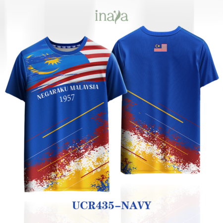 Merdeka Edition Gemilang Navy Round Neck Short Sleeve