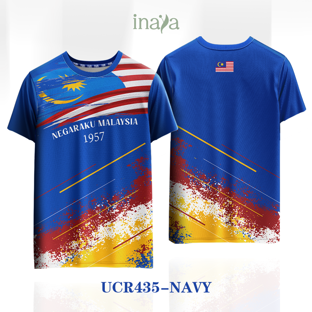 Merdeka Edition Gemilang Navy Round Neck Short Sleeve